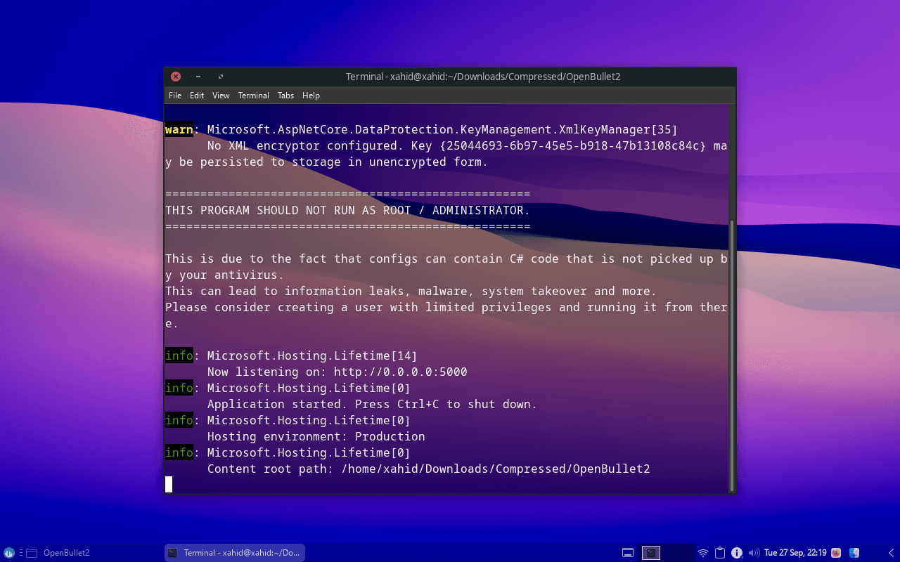 openbullet on localhost