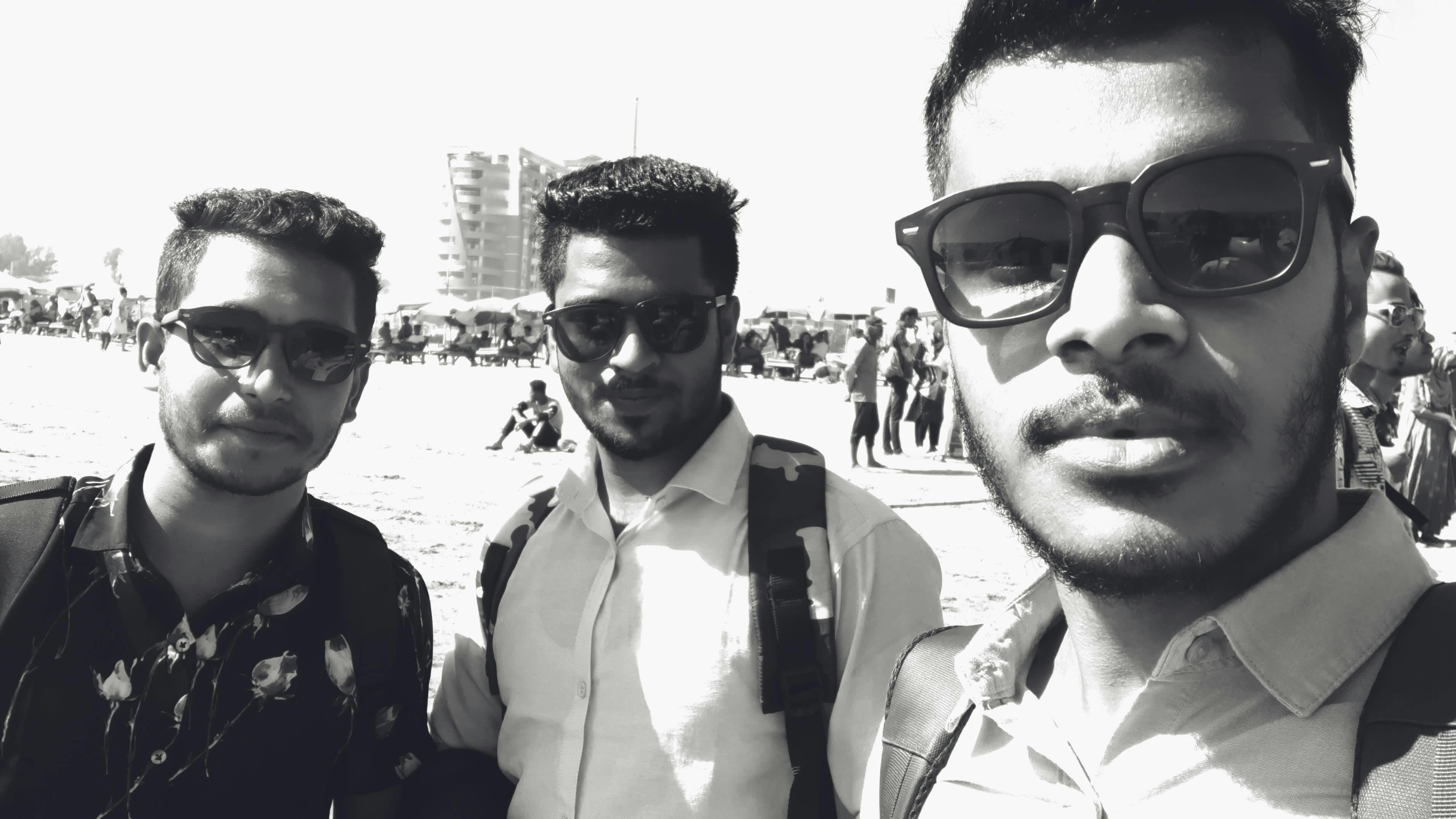 My friend Sojib, Arman and I