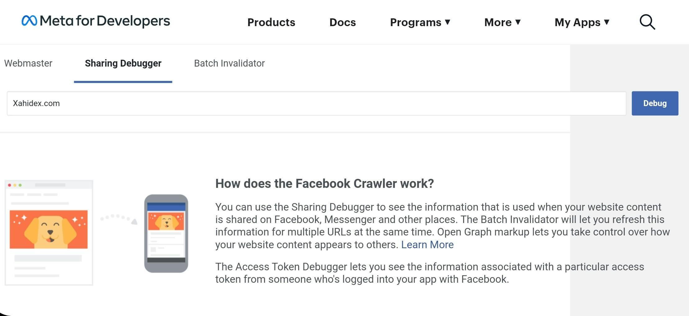 How to resolve the issue with Facebook scraping debug tool