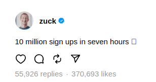 Mark Zuckerberg Threads